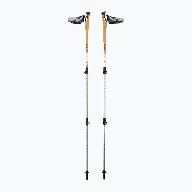 LEKI Cross Trail TA trekking poles white/goldbrown/black
