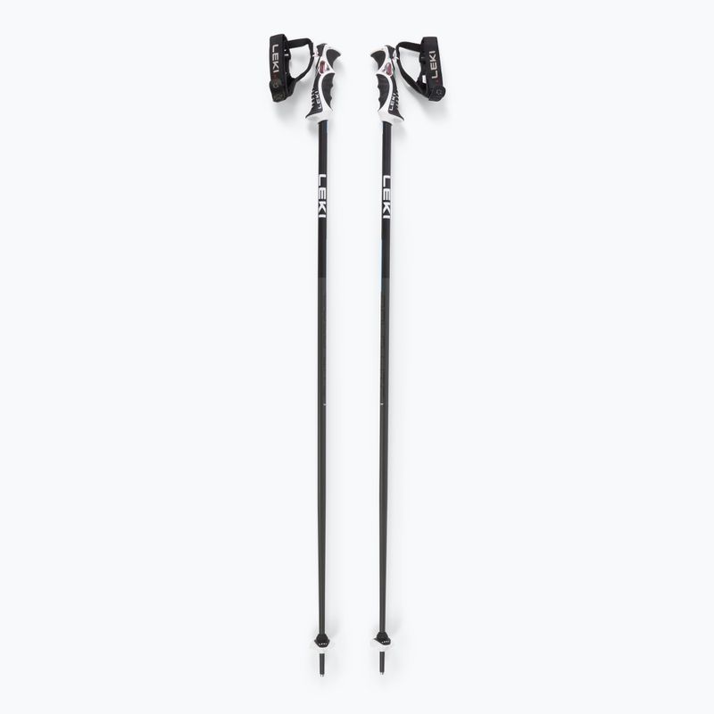 LEKI Bold Lite S dark anthracite/black/bright blue ski poles