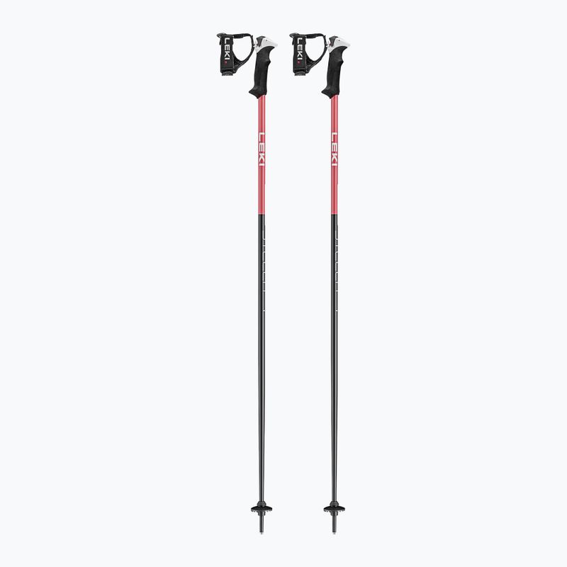 LEKI Stella S women's ski poles black/ light rose/ white