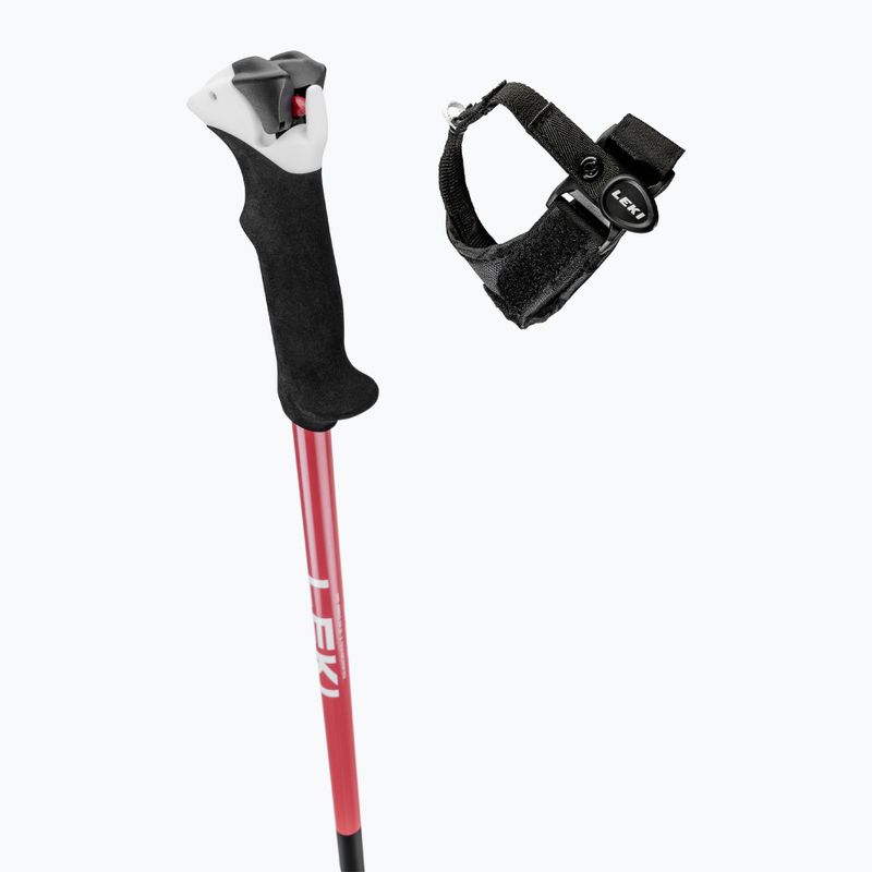 LEKI Stella S women's ski poles black/ light rose/ white 4