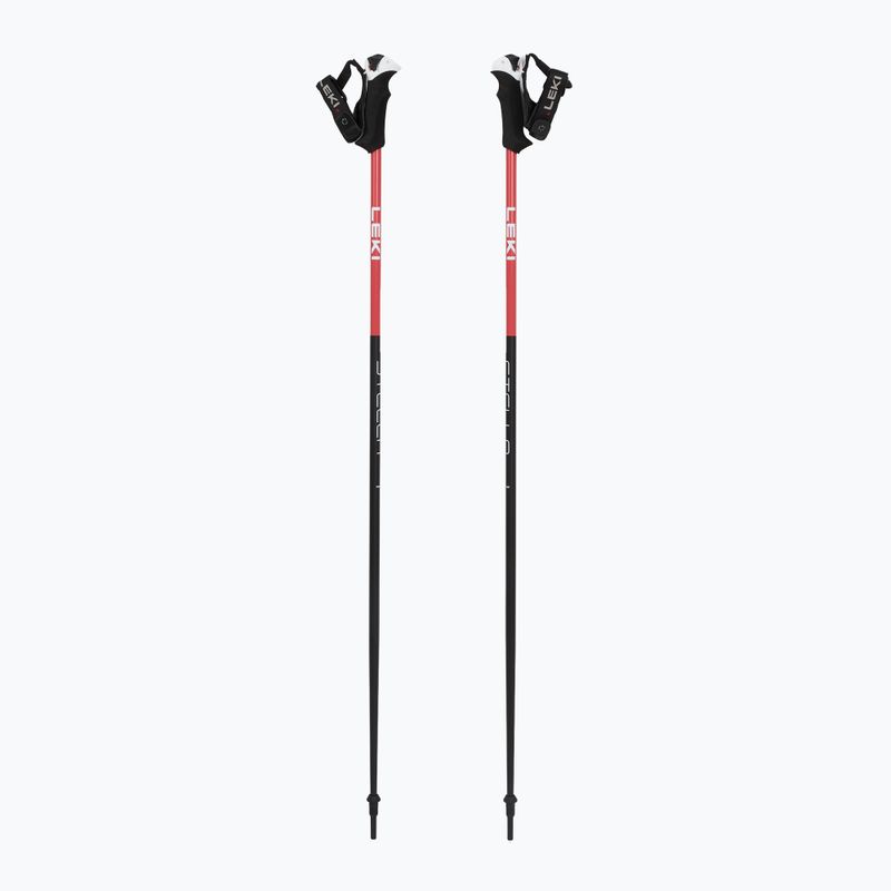 LEKI Stella S women's ski poles black/ light rose/ white