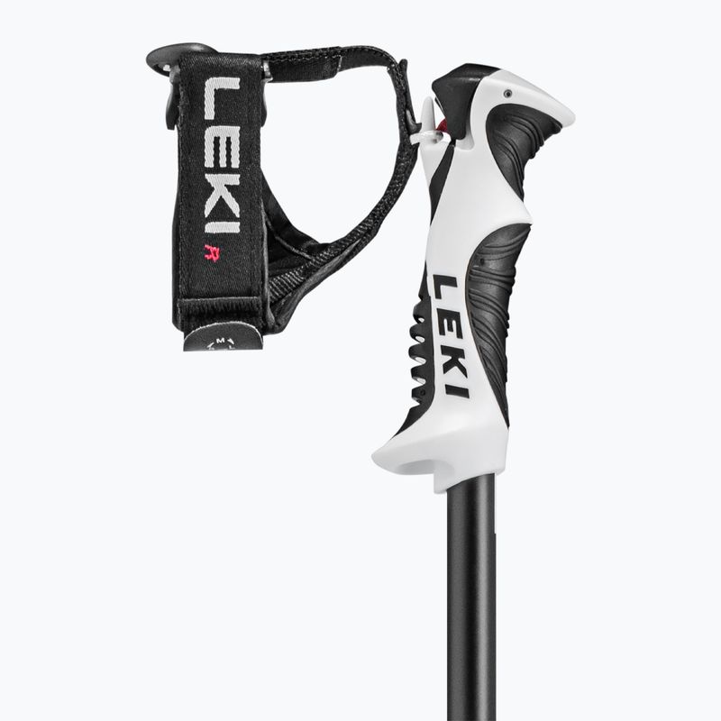 LEKI Bold Lite S dark anthracite/ black/ white children's ski poles 3