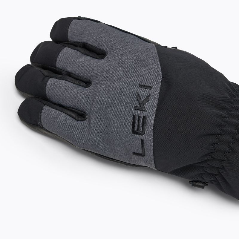 LEKI Pegas 3D GTX men's ski glove black/ graphite 4