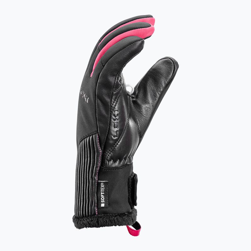 LEKI Women's Ski Gloves Vallarta 3D black/ rose 3