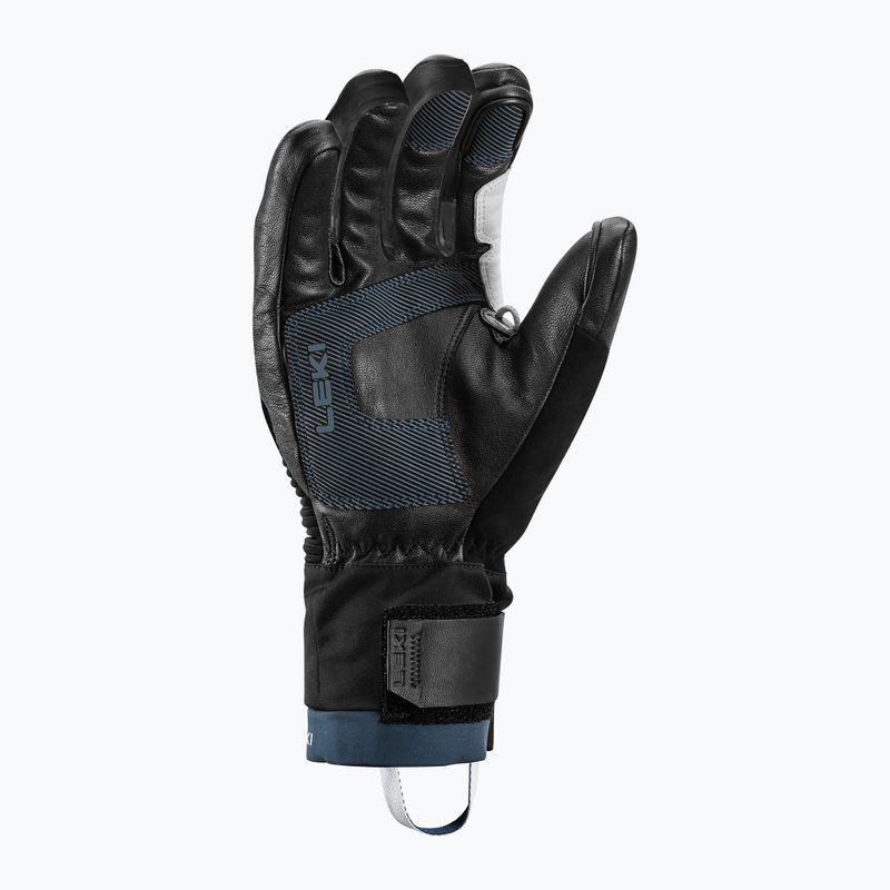 Men's ski gloves LEKI Hevon Pro 3D black/marine 3