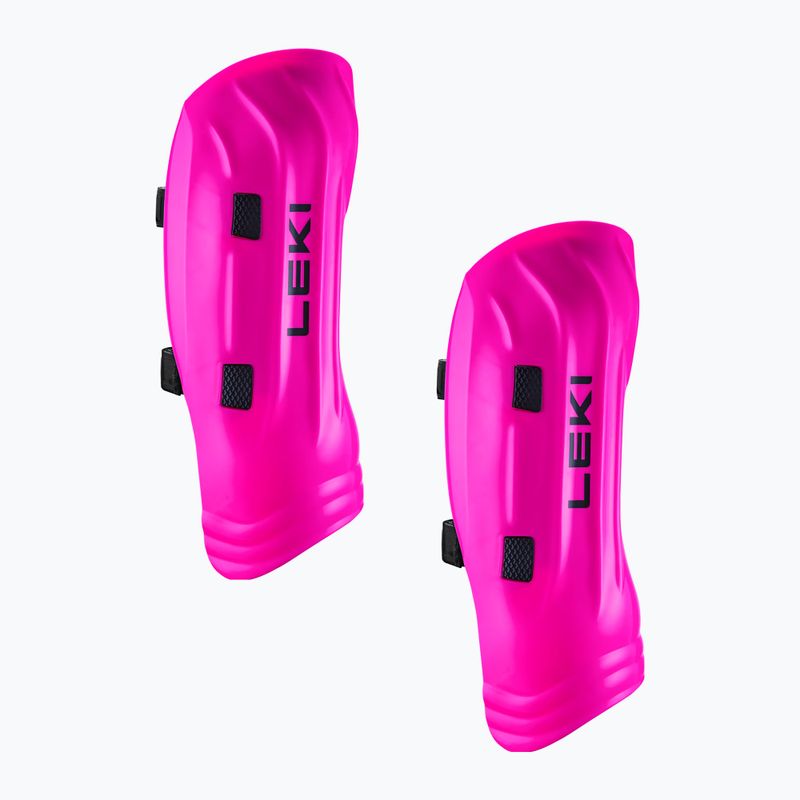 Shin protectors dziecięce LEKI Worldcup Pro Junior neon pink