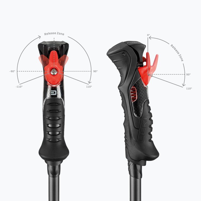 Ski poles LEKI Airfoil 3D black/dark anthracite 6