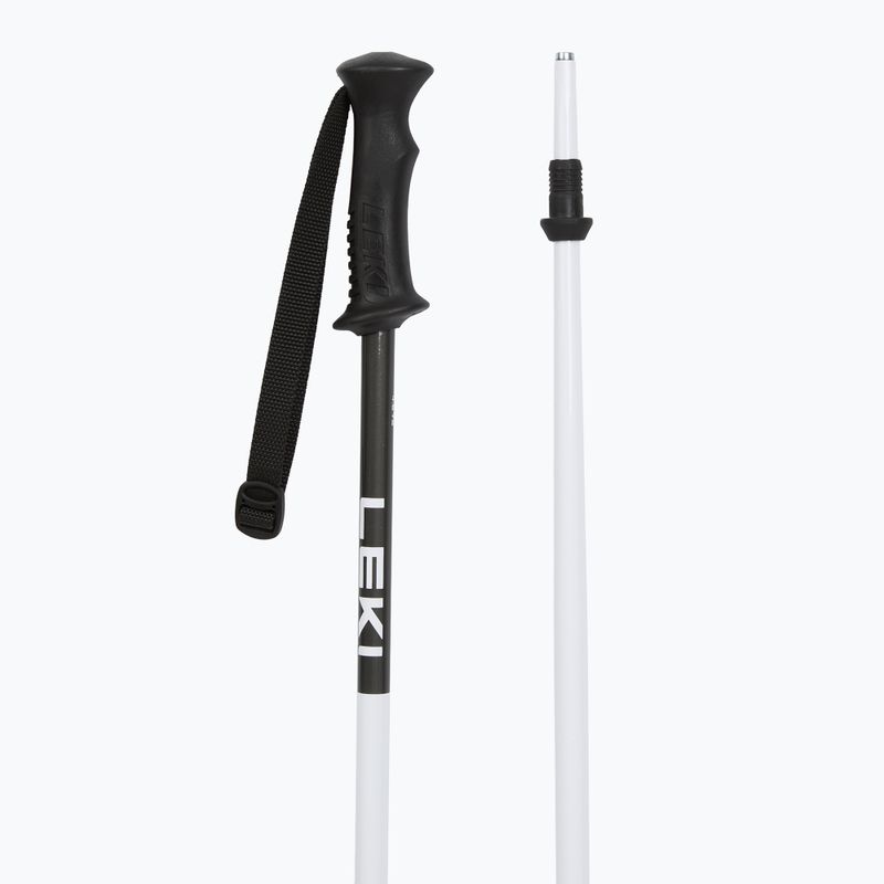 Children's ski poles Leki Rider Create Jr white/dark anthracite 3