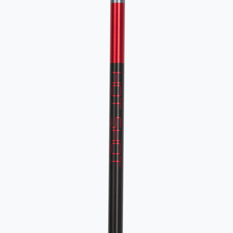 Ski poles LEKI Hot Shot anodized black/eloxal gray/eloxal red 4