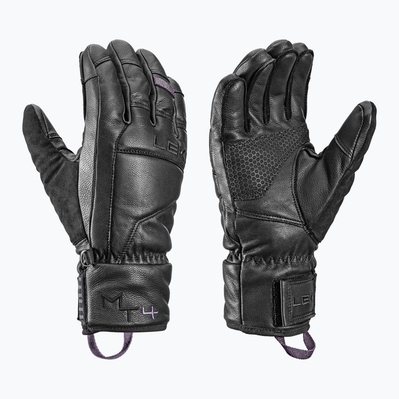 Women's ski gloves LEKI Montera Prime Women black/blackberry gray
