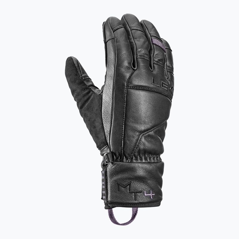 Women's ski gloves LEKI Montera Prime Women black/blackberry gray 2