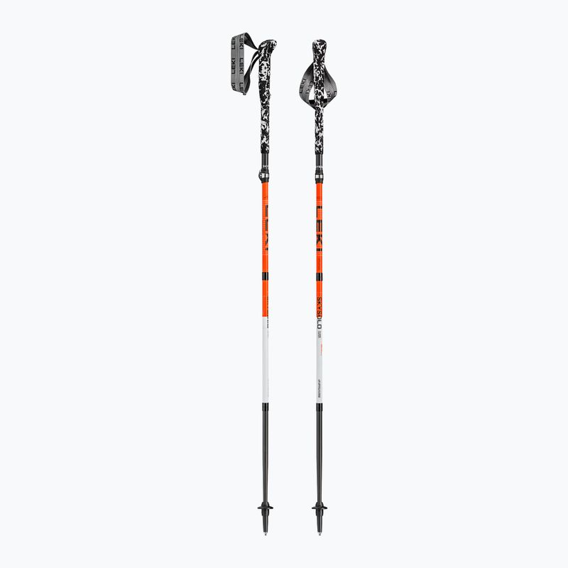 Trekking poles LEKI Skysolo FX.One Carbon neon orange/white/black