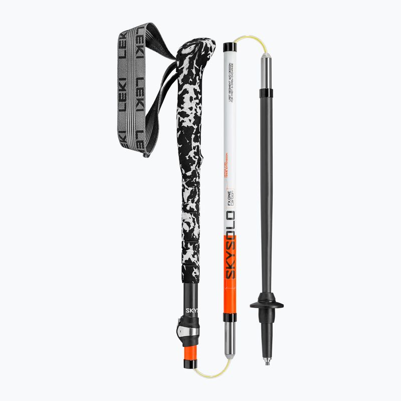 Trekking poles LEKI Skysolo FX.One Carbon neon orange/white/black 4