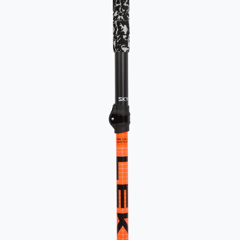 Trekking poles LEKI Skysolo FX.One Carbon neon orange/white/black 4
