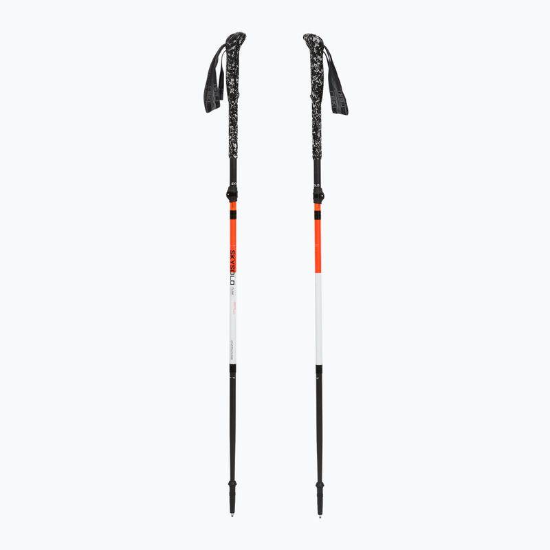 Trekking poles LEKI Skysolo FX.One Carbon neon orange/white/black 5