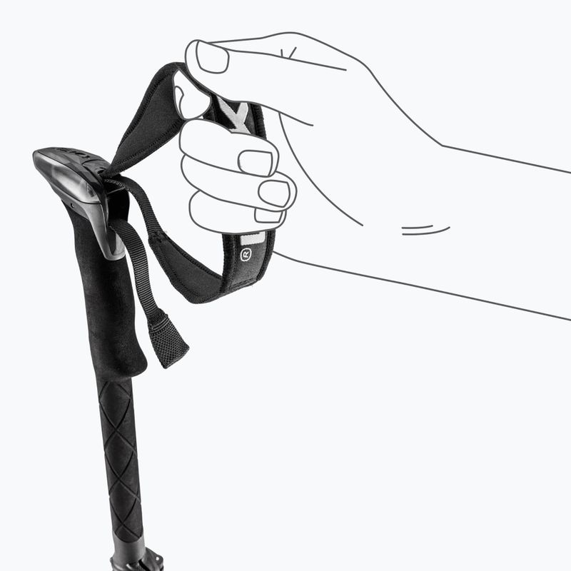 Trekking poles LEKI Sherpa FX Carbon Strong black/naturalcarbon/light anthracite 6