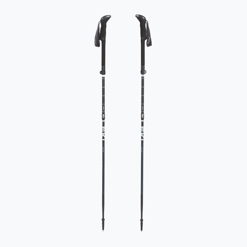 Trekking poles LEKI Makalu FX TA black stone blue/dark white
