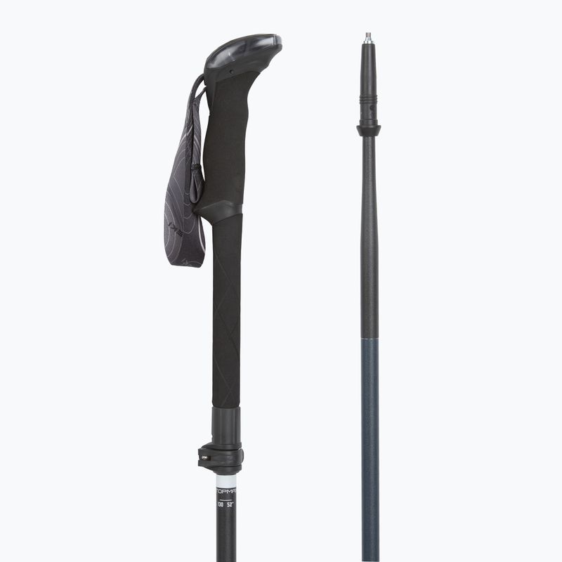 Trekking poles LEKI Makalu FX TA black stone blue/dark white 3