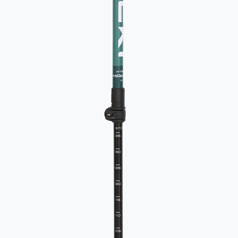 Trekking poles LEKI Makalu Lite malachite green/dark malachite green/white 4