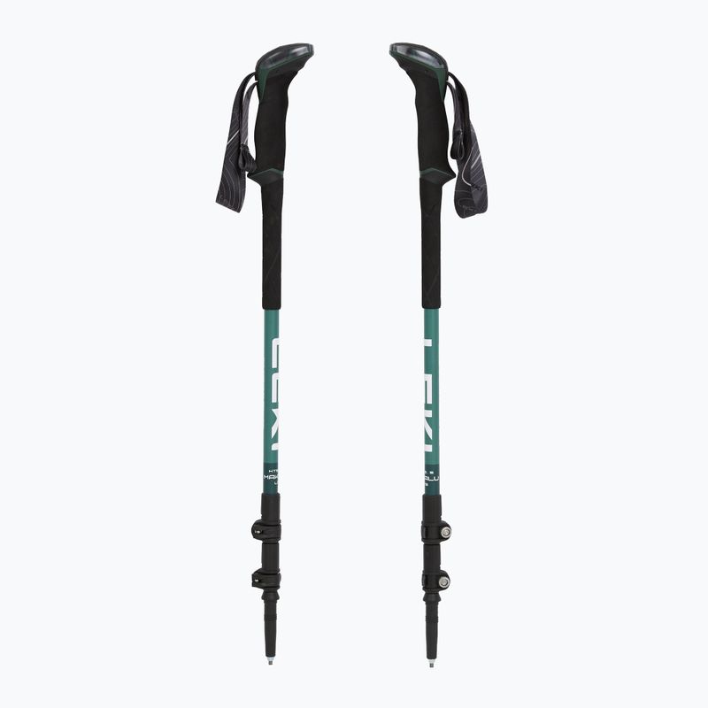 Trekking poles LEKI Makalu Lite malachite green/dark malachite green/white 5