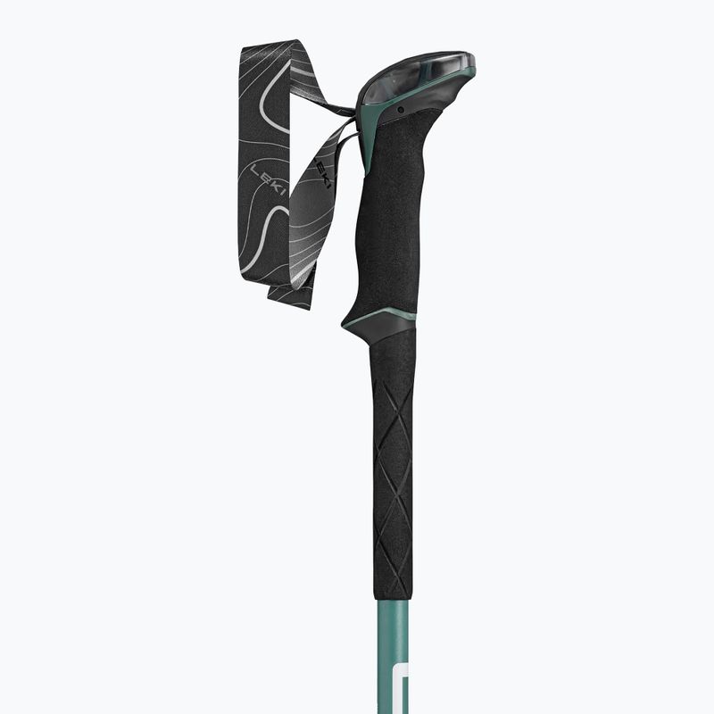 Trekking poles LEKI Makalu Lite malachite green/dark malachite green/white 4