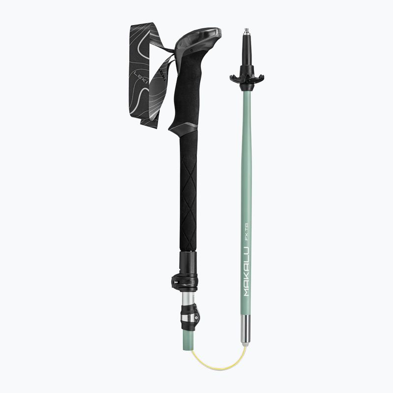 Trekking poles LEKI Makalu FX TA silver/greygreen/white 3