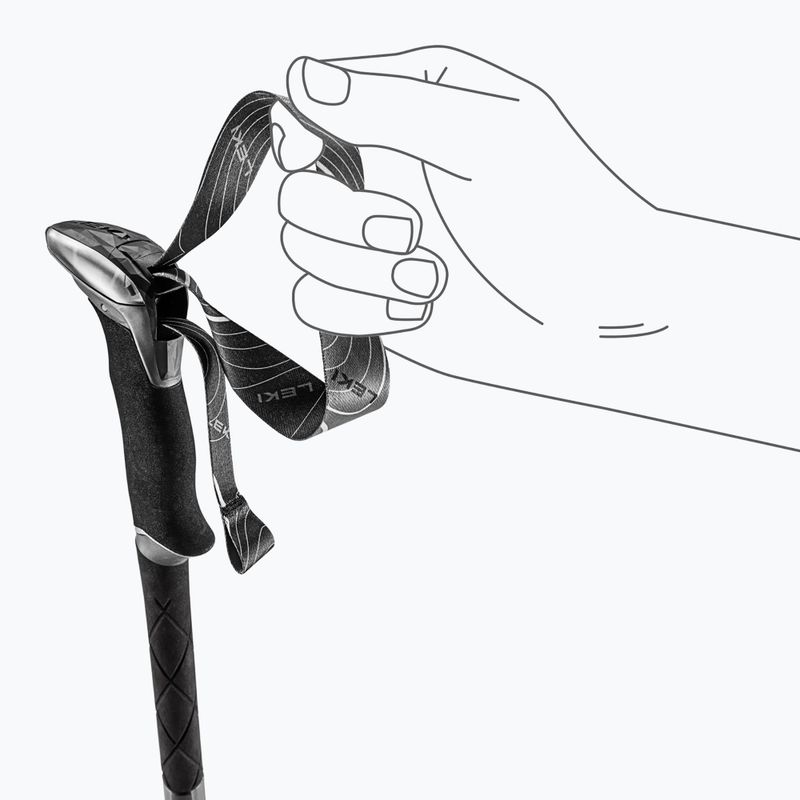 Trekking poles LEKI Makalu FX TA silver/greygreen/white 6