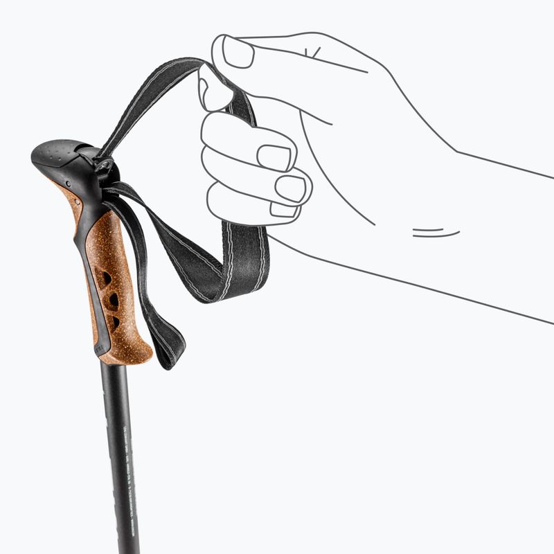 Trekking poles LEKI Khumbu AS black/dark sea green 6