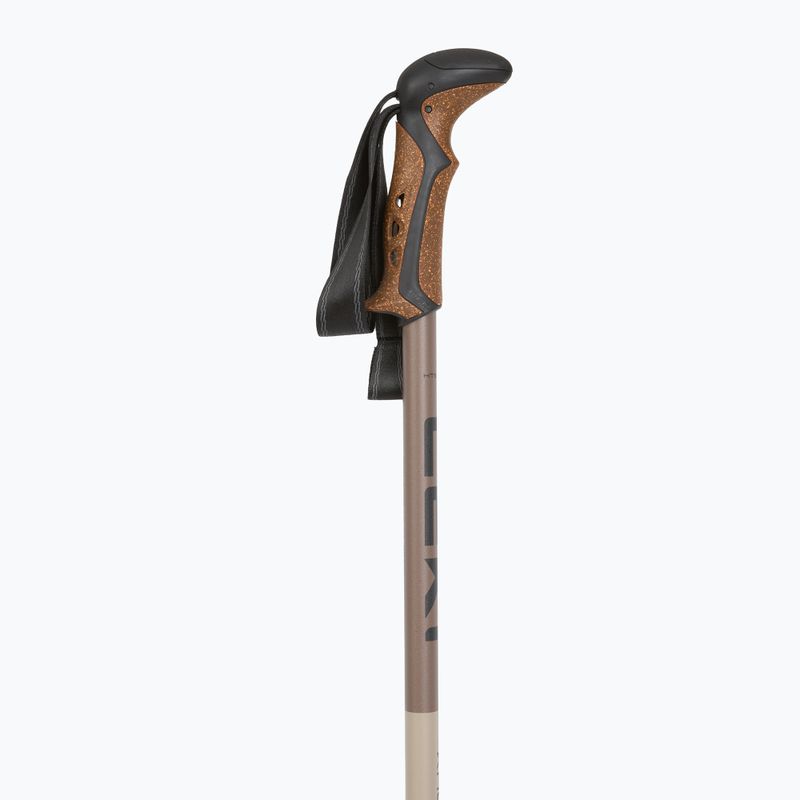 Trekking poles LEKI Khumbu black/pale clay light/pale clay dark 2