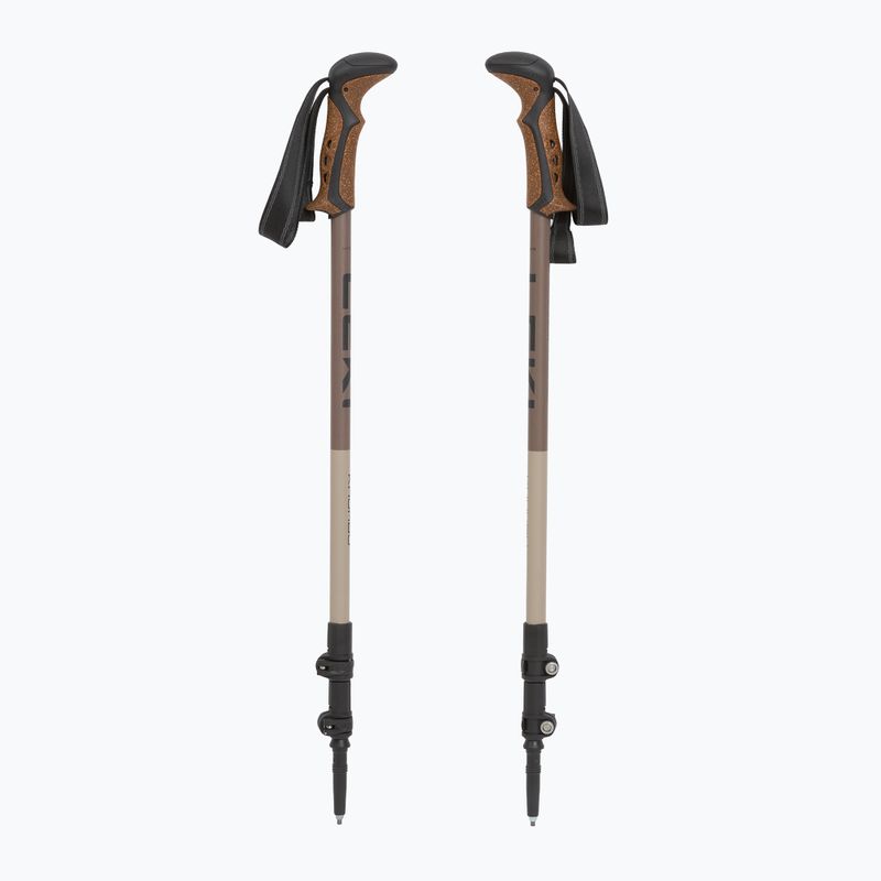 Trekking poles LEKI Khumbu black/pale clay light/pale clay dark 5