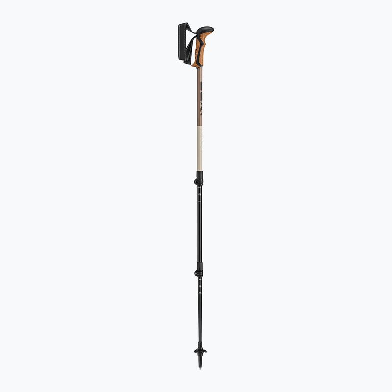 Trekking poles LEKI Khumbu black/pale clay light/pale clay dark 2