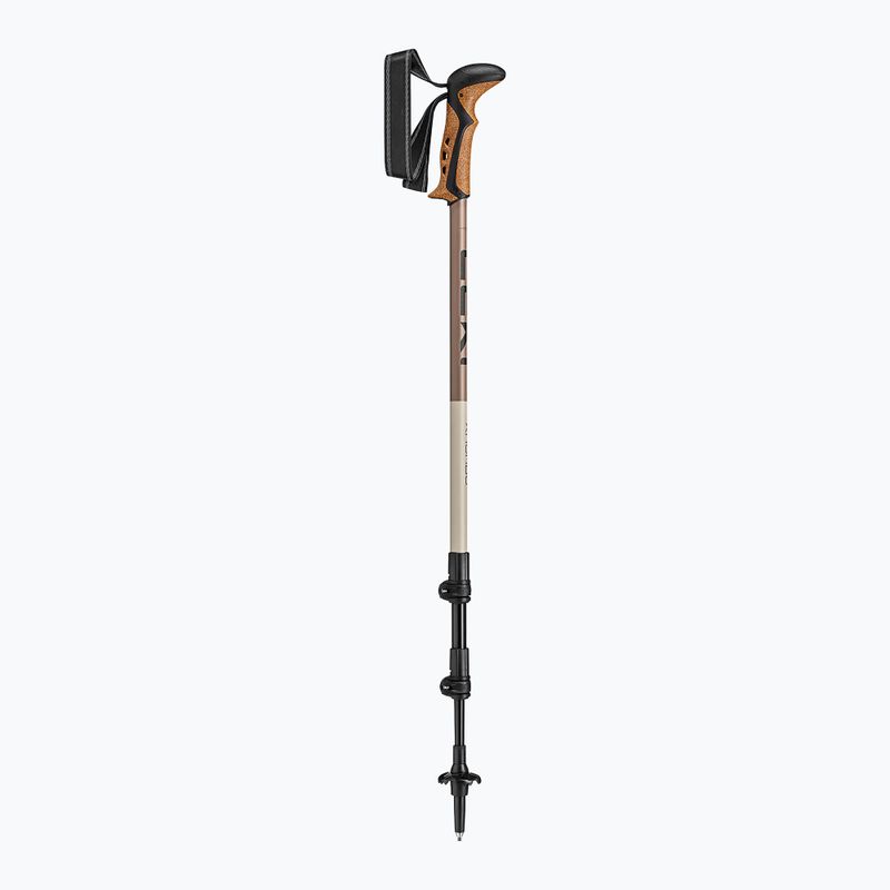 Trekking poles LEKI Khumbu black/pale clay light/pale clay dark 3