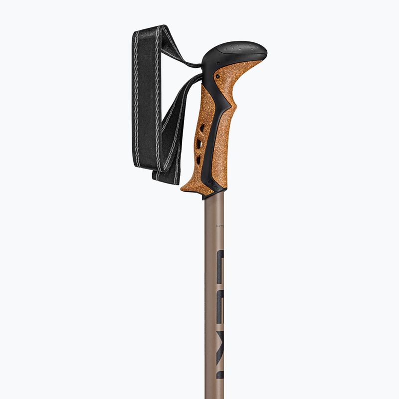 Trekking poles LEKI Khumbu black/pale clay light/pale clay dark 4