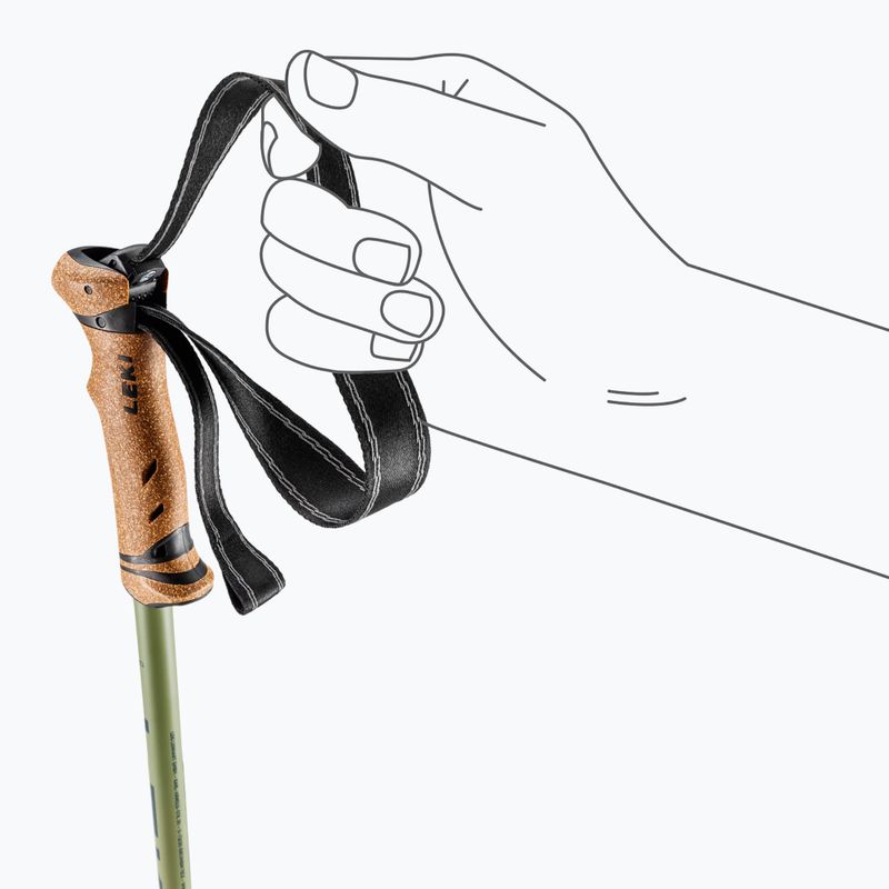 Trekking poles LEKI Legacy Lite denim blue/dark olive 6