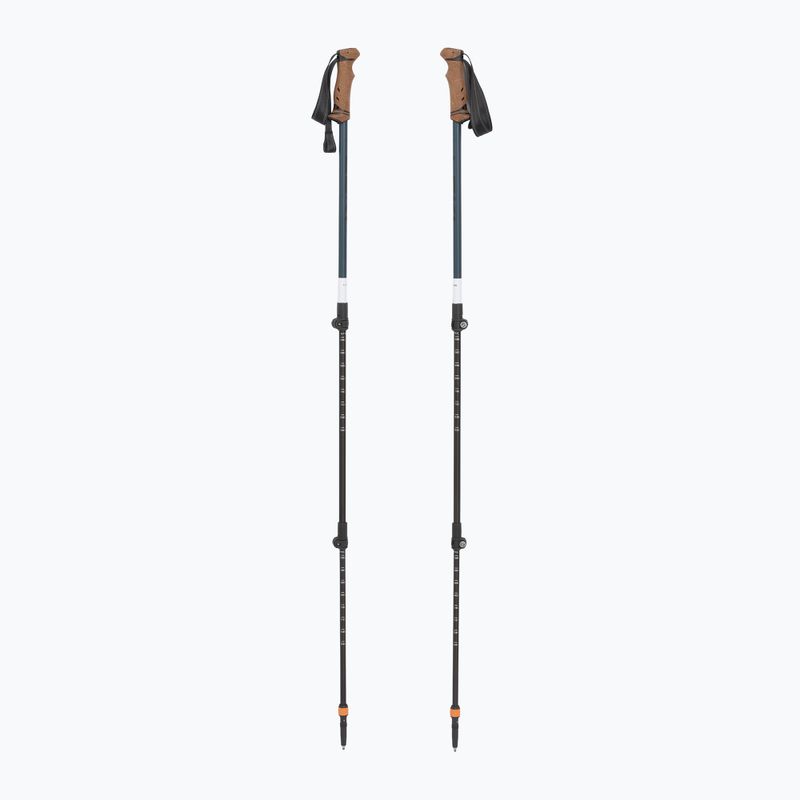 Trekking poles LEKI Legacy Lite AS black/denimblue/white