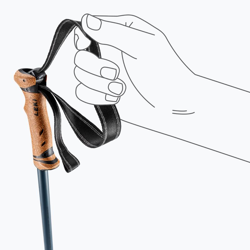 Trekking poles LEKI Legacy Lite AS black/denimblue/white 6