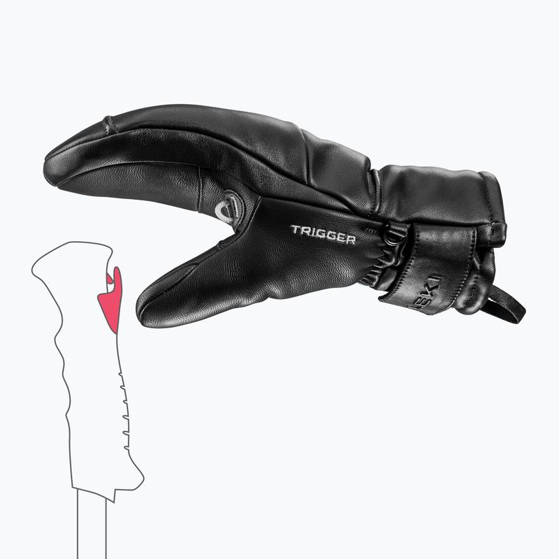 Women's ski gloves LEKI Glace Prime TR Women Mitt black 5