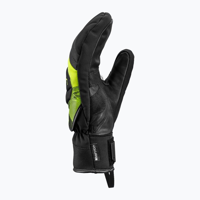 Ski gloves LEKI WCR Core TR Mitt black/neon yellow 4