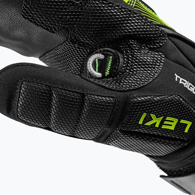 Ski gloves LEKI WCR Core TR Mitt black/neon yellow 5
