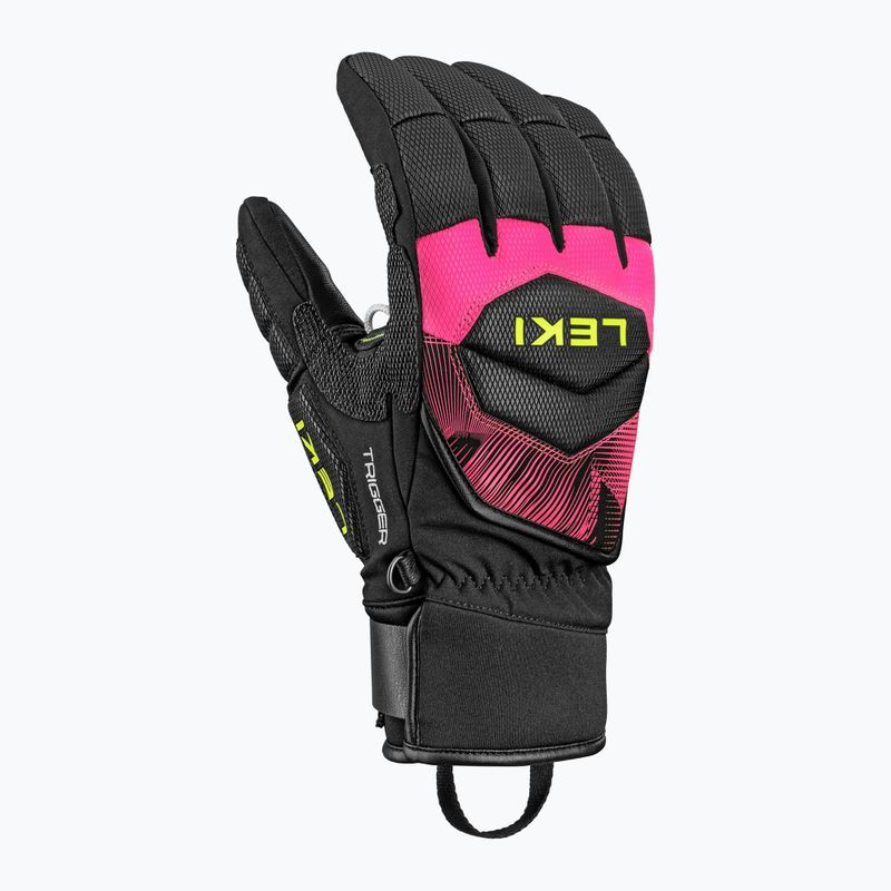 Ski gloves LEKI WCR Core TR black/neon pink/neon yellow 2