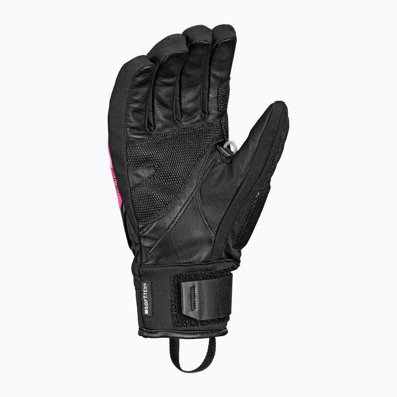 Ski gloves LEKI WCR Core TR black/neon pink/neon yellow 3