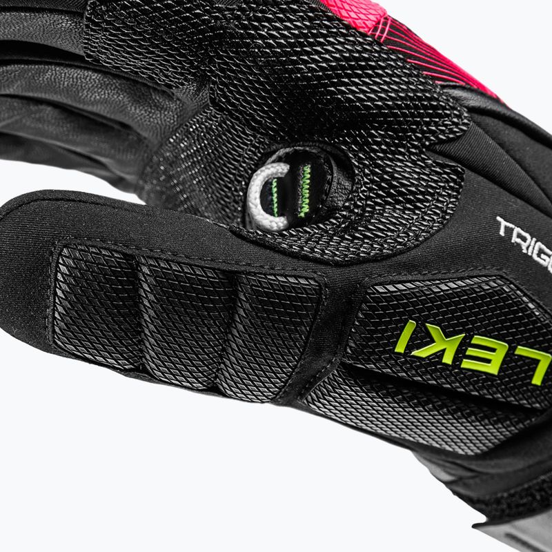 Ski gloves LEKI WCR Core TR black/neon pink/neon yellow 5
