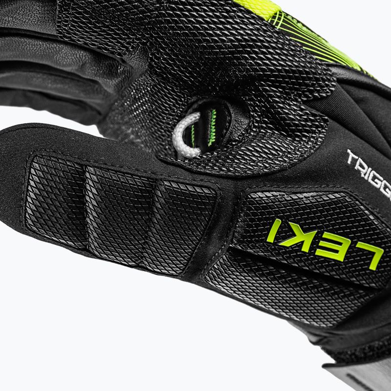 Ski gloves LEKI WCR Core TR black/neon yellow 4