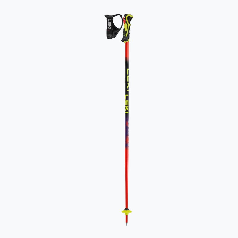 Children's ski poles LEKI WCR Evo Lite SL TR bright red/black/neon yellow 2