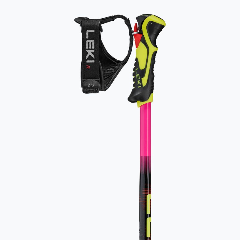 Children's ski poles LEKI WCR Evo Lite SL TR neon pink/black/neon yellow 3