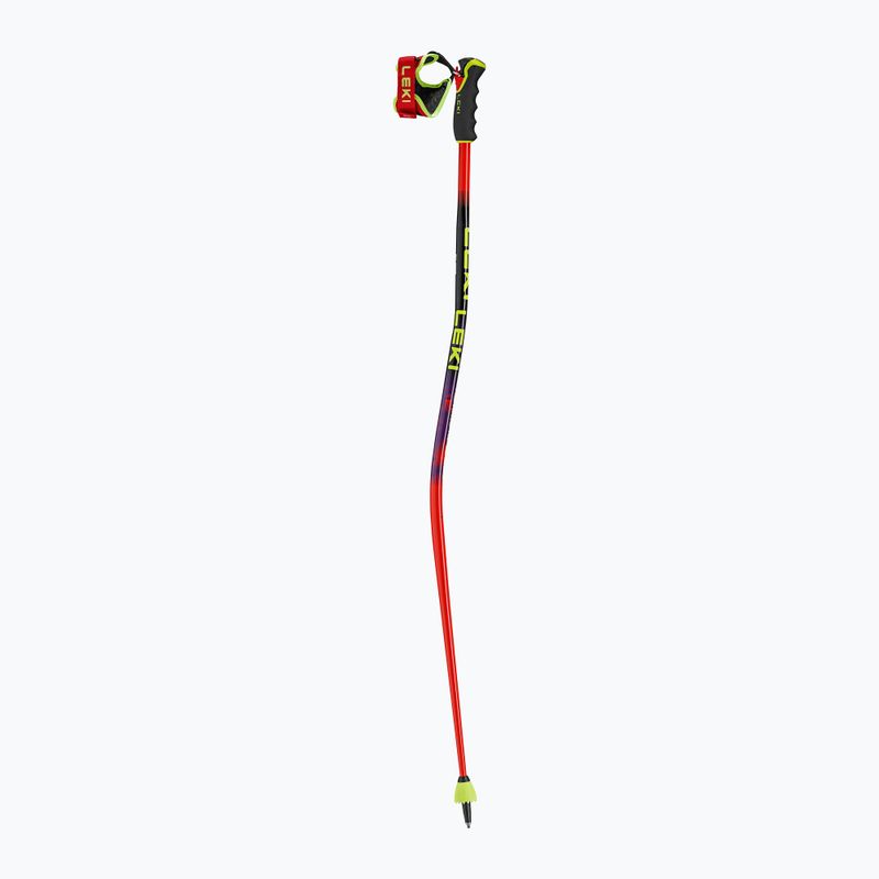 Ski poles LEKI WCR Pro GS TR bright red/black/neon yellow 2