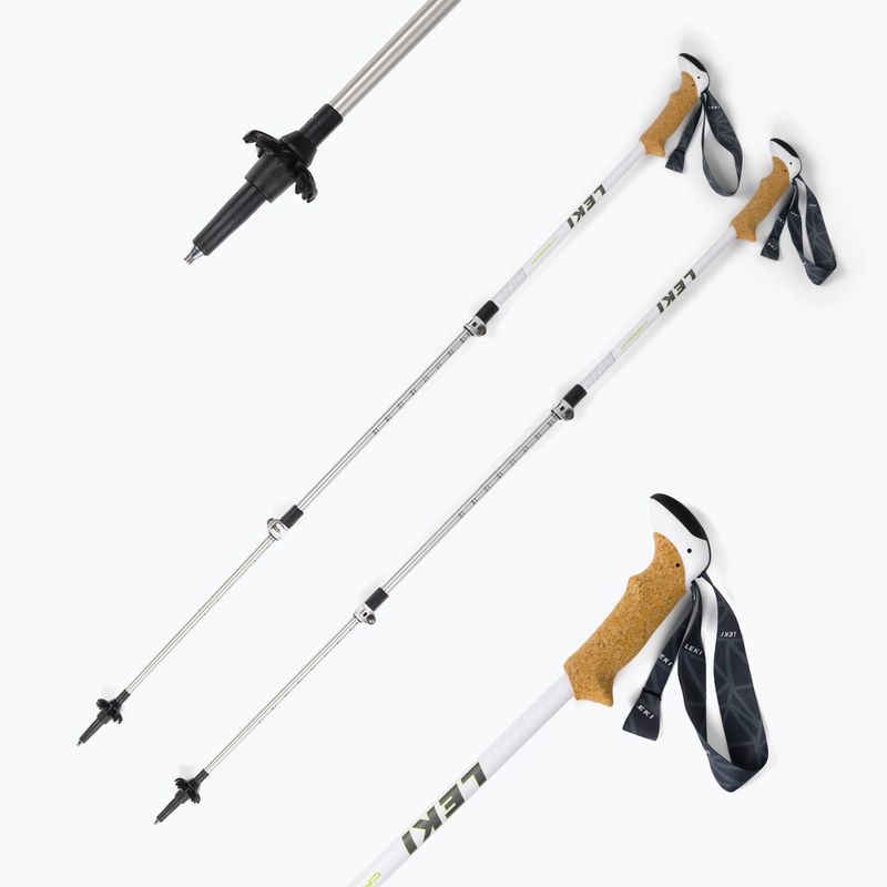 Women's trekking poles LEKI Cressida white 6492119 6