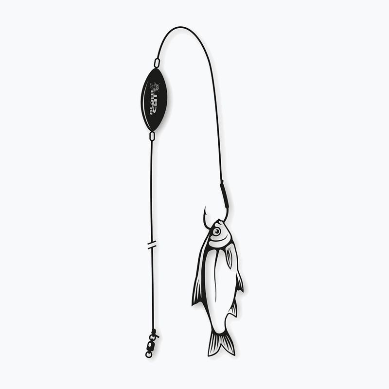 Black Cat catfish leader 4336119 underwater float and single hook 1.20m 1pc brown 4336119 2
