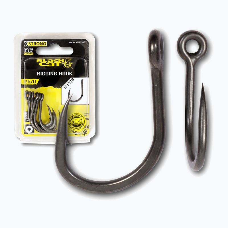 Black Cat Rigging DG Coating 6pcs black 4552400 hooks
