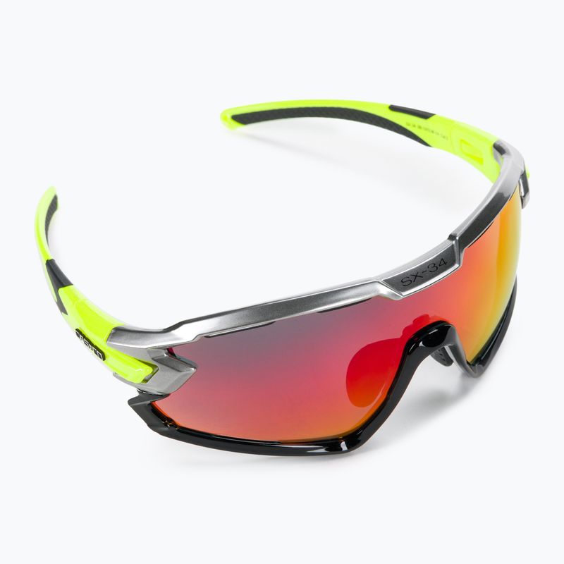 CASCO cycling glasses SX-34 Carbonic black/neon yellow 09.1313.30